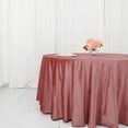 thumbnail image 4 of Balsa Circle 120" Dusty Rose Round Premium Velvet Tablecloth Event Catering Linens Banquet, 4 of 8