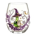 thumbnail image 2 of Patterned Clear Stemless Tumblers, Curved Ergonomic Drinking Glasses, Fall Themed Beverage Glassware for Cocktails, Iced Coffee and Daily Table Use, 2 of 6