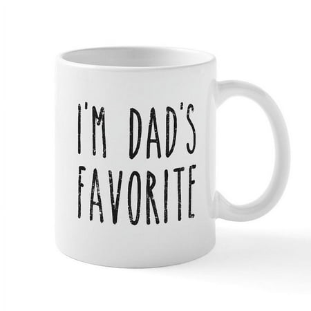 

CafePress - I m Dad s Favorite Son Or Daughter Mugs - 11 oz Ceramic Mug - Novelty Coffee Tea Cup