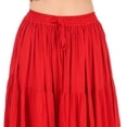 thumbnail image 5 of ThePirateDressing Women's 25-Yard Cotton Maxi Skirt, 4-Tier Pleated A-Line Long Skirt, 5 of 5