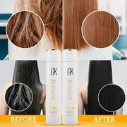 GK HAIR Global Keratin Balancing Shampoo and Conditioner Sets (10.1 Fl Oz/300ml) with Leave In Cashmere Smoothing and Styling Cream (1.69 Fl Oz/50ml) For Dry Damaged Frizzy Oily & Color Treated Hair