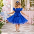 thumbnail image 5 of MIRUXO Police Dog Officer Cosplay Dress Blue Princess Dress Sequin Belt Tulle A-Line Outfit for Halloween Stage Party, 1 PC, 5 of 9
