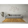 thumbnail image 3 of Ahgly Company Indoor Rectangle Abstract Brown Modern Area Rugs, 4' x 6', 3 of 4