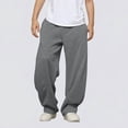thumbnail image 5 of Lmnyox Wide Leg Sweatpants for Boys Casual Baggy Sports Trousers Plain Elastic Waist Joggers with Pockets, 5 of 6