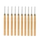 thumbnail image 5 of Kearding 10 Pieces Wig Crochet Professional Wear-resistant Sewing Handle Extension Tools Supplies Repair Needle Hook Hair DIY Type2 NO2, 5 of 6