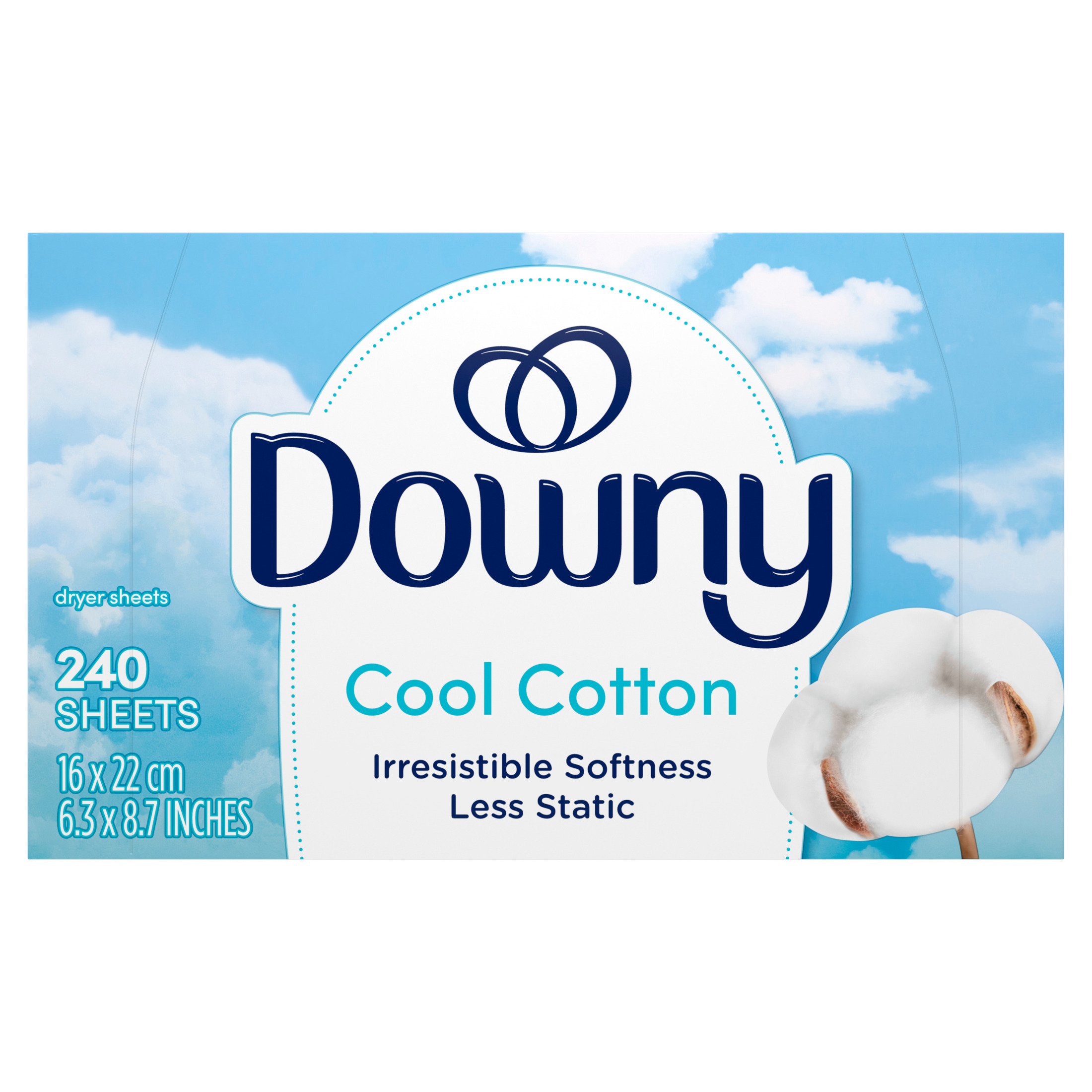 Downy Cool Cotton Fabric Softener Dryer Sheets, 240 Count photo 7