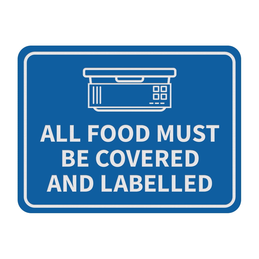 Signs ByLITA Classic Framed All Food Must Be Covered and Labelled Sign ...