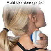 Body Back 2-Pack Blue Massage Roller Balls for Foot, Back, Shoulder, Neck & Joint Relief - Self-Massager with Manual Lacrosse Ball Design - Easy Handheld Grip for Pain Relief & Relaxation (Blue)