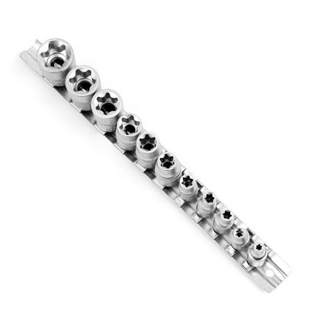 

Gerich 11 Pcs Outer Torx Socket Spanner Set 1/4 and 3/8 inch Torx Key Nut Set Sockets