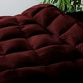 thumbnail image 2 of Cal-King 1 PC Comforter And 2 Pillowcase Solid Wine Luxury Premium Collection Microfiber Fill Lightweight Duvet Insert Box Stiched Quilted Fluffy Soft All Season Cooling Comforters, 2 of 7