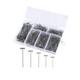 thumbnail image 1 of SHISUYAN 450pcs Making Set Stainless Steel T with Storage Box for Making Blocking Knitting Modelling Crafts, 1 of 8