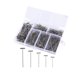 thumbnail image 1 of 1 caja / 450 Uds., Juego de agujas en forma de T, pasadores en T de metal para hacer pelucas, coser, tejer, modelado, manualidades, 1 of 5