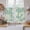 Green, variant on Green Floral Silhouette Kitchen Curtains 45 Inch Length, Spring Farmhouse Vintage Flowers Tiers Curtains for Bathroom Bedroom Cafe, Light Filtering Small Window Treatment Drapes 2 Panels 42"Wx45"L