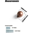 thumbnail image 5 of Goo-Ki 6 Pack 1"(25mm) Cabinet Knob Antique Copper Cabinet Handle Retro Drawer Handle Wardrobe Cabinet Hardware, 5 of 6