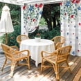thumbnail image 6 of Outdoor Curtains for Patio Waterproof, Patriotic 4th of July Grommet Gazebo Curtains Drapes for Porch, Pergola,Backyard,Outside, Privacy Panel 54 x 84 Inch, Red Blue Stars Eucalyptus Gray Plaid, 6 of 9