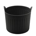 thumbnail image 1 of Zhuge 4 tazas de silicona para freidora de aire, 2,6 x 2,56 pulgadas, moldes de silicona para muffins para freidora de aire, color negro, 1 of 5