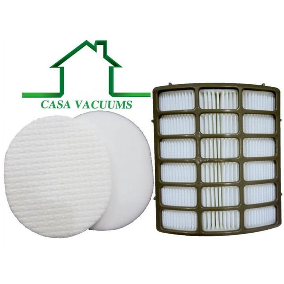 Shark Navigator Professional Filter Kit fits NV80, NV70, NVC80C, NV130, NV141, UV420, NV90 part # XFF80 & XHF80, by Casa Vacuums