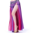 thumbnail image 3 of Aellinatey Women Belly Dance Skirt Side Slit Belly Dance Skirt for Stage Show, 3 of 21