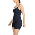thumbnail image 6 of YITTY Active Women's Seamless Spaghetti Strap Short Jumpsuit – 5" Inseam One-Piece Ribbed Romper, Built-In Bra, Tummy Control,Deep Navy, XS, 6 of 6