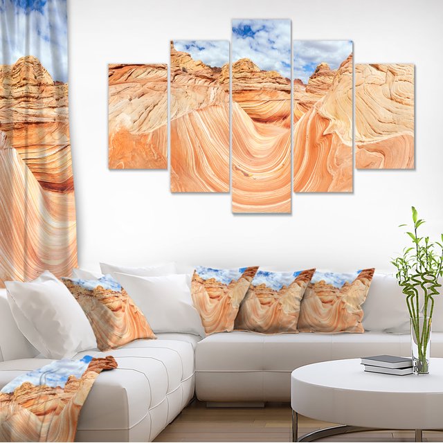 Waves of Natural Wonder - Landscape Photo Canvas Art Print