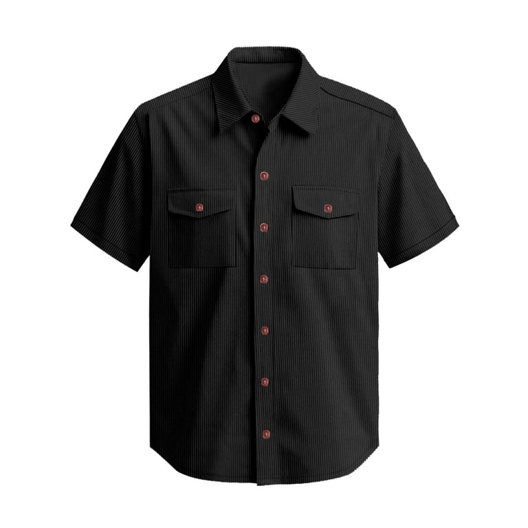 walmart short sleeve dress shirts Men's Short Sleeve Casual Shirts for Every Style