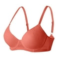 thumbnail image 4 of Vividxx Womens Bras Ladies Thin Solid Color Comfortable Push Up Bra With Underwire Triple Bra Breathable, 4 of 4