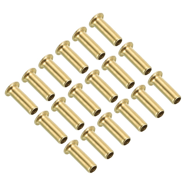 Unique Bargains 4mm ID 6mm OD Laiton Compression Insert, 18Pcs Insert Tube Support Compression Raccord Accessoires Kit