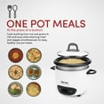 thumbnail image 3 of AROMA® 6-Cup (Cooked) / 1.5Qt. Rice & Grain Cooker, White, New, ARC-743G, 3 of 7