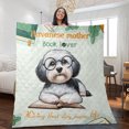 thumbnail image 2 of Havanese Mother Book Lover Living That Dog Mom Life Happy Mother's Day Quilt Blanket Havanese Dog Lover Gifts Idea Cozy Comforter Throw Blanket - 03004, 2 of 5