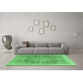 thumbnail image 3 of Ahgly Company Indoor Square Abstract Emerald Green Modern Area Rugs, 4' Square, 3 of 4