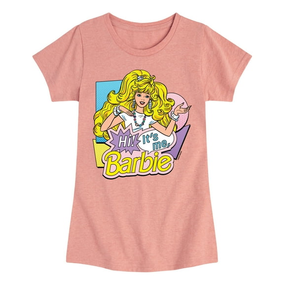 Barbie - Hi Its Me - Toddler And Youth Girls Fitted Short Sleeve Graphic T-Shirt