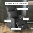 thumbnail image 4 of HOMCOM Electric Power Lift Chair for Elderly with Remote Control Pocket, 4 of 10