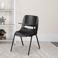 thumbnail image 2 of Bowery Hill Plastic Classroom Chair in Black with Left Arm Tablet, 2 of 5