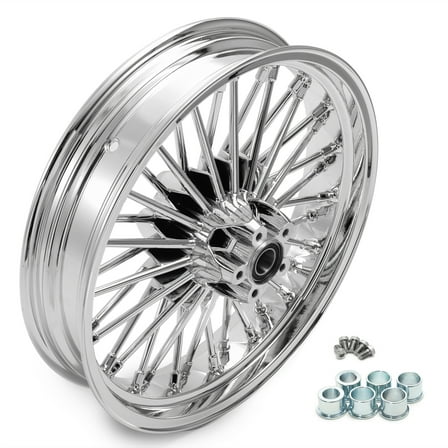 18"x3.5" Fat Spoke Rear Cast Wheel Rim for Harley Softail Fatboy FLSTF Heritage Street Bob FXDB Low Rider FXDL