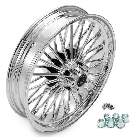 18"x3.5" Fat Spoke Rear Cast Wheel Rim for Harley Softail Fatboy FLSTF Heritage Street Bob FXDB Low Rider FXDL