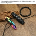 thumbnail image 4 of Handmade LGBT Pride Bracelet, Rainbow LGBT Pride Bracelet Beautiful Appearance Perfect Gift Leather  for Vacations, 4 of 8