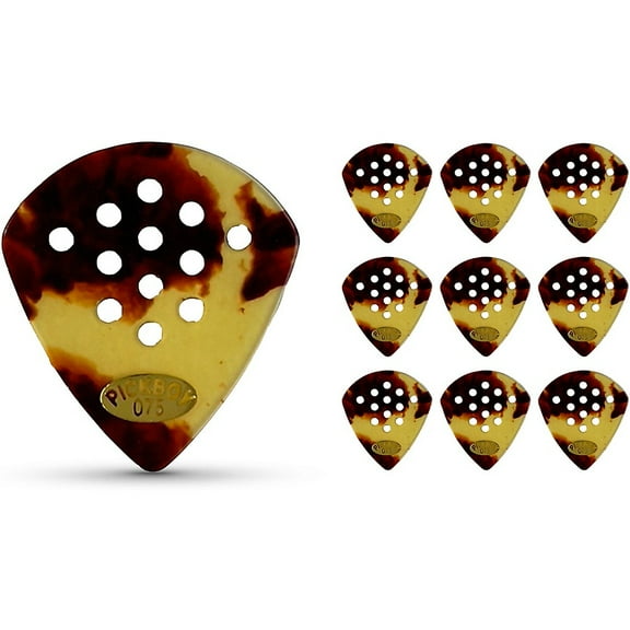 Pick Boy Pos-a-Grip Classic T Shell Cellulose Jazz Guitar Picks .75 mm 10 Pack