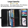 thumbnail image 4 of KALUNMA Wallets for Women Rael Leather with RFID Blocking Trifold Credit Card Holder with ID Window Wallet, 4 of 8
