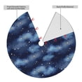 thumbnail image 2 of Lsque Starry Sky Print Christmas Tree Skirt, Tree Skirt with Ties or Velcro, Perfect for Holiday Decorations, Halloween, and New Year-30", 2 of 7