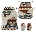 thumbnail image 4 of Whosucclay Aztec Tribe Geometric Print Gaming Chair Slipcovers, Stretchable Office Chair Cover 4 Pcs Computer Desk Chairs Covers with Armrest Covers, Rotating Armchair Protector Cover, 4 of 8
