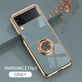 thumbnail image 1 of Para Samsung Z Flip 3 Funda con soporte de anillo magnético Funda para teléfono para Galaxy Z Flip 3 5G Funda trasera con soporte de silicona a prueba de golpes Tan Jianjun unisex, 1 of 2