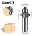 thumbnail image 2 of 1 Pce 12mm Tige Coin Arrondi pour Routeur avec Roulement Coupeur de Tungstène Outils de Menuiserie, Excellente Application Multi-Usage, 2 of 4