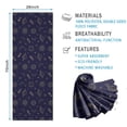 thumbnail image 2 of Dark Blue Star Moon Sun Planet Rocket Pattern Hot Yoga Mat Towel Non Slip for Hot Yoga - Quick-Drying Yoga Mat Cover with 4 Corner Pockets with Travel Bag - Hot Yoga Towel Non Slip 70"x26", 2 of 6