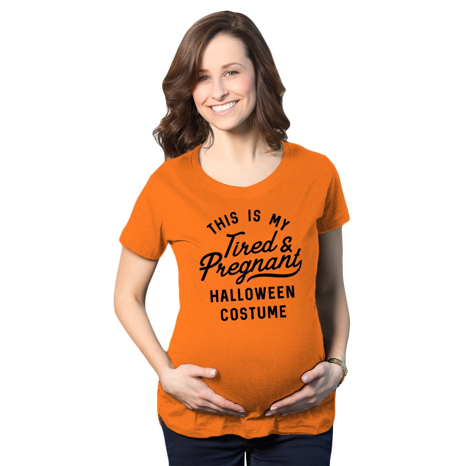 Maternity This Is My Tired and Pregnant Halloween Costume T Shirt