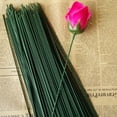 thumbnail image 4 of 50Pcs Rose Stem Easy to Install Straight Nondeformable Realistic Texture DIY Iron Wire Artificial Flower Pole for Party, 4 of 7