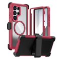 thumbnail image 1 of Case For Samsung Galaxy S26 Ultra/S26 Plus/S26, Non-Slip Magnetic Shell With Supports Wireless Charging Kickstand Cover, 1 of 4
