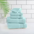 thumbnail image 1 of hometrends Solid Bath Towel 6-Piece Set, Teal, 1 of 6