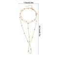 thumbnail image 3 of JingChun 1PC Boho Beaded Foot Chain Layered Barefoot Sandals Summer Beach Ankle Chain for Women, 3 of 6