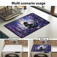 thumbnail image 7 of ZIATUBLES Black Cat Butterfly Washer Dryer Top Protector Mat Multiple Washing Machine Dustproof Top Cover Pad for Laundry Room Kitchen Washable Home Decor Accessories, 24 x 19.7 Inch, 7 of 7
