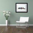 thumbnail image 3 of Trademark Fine Art "Los Angeles CA Skyline Blue" Canvas Art by Michael Tompsett, White Matte, Black Frame, 3 of 3